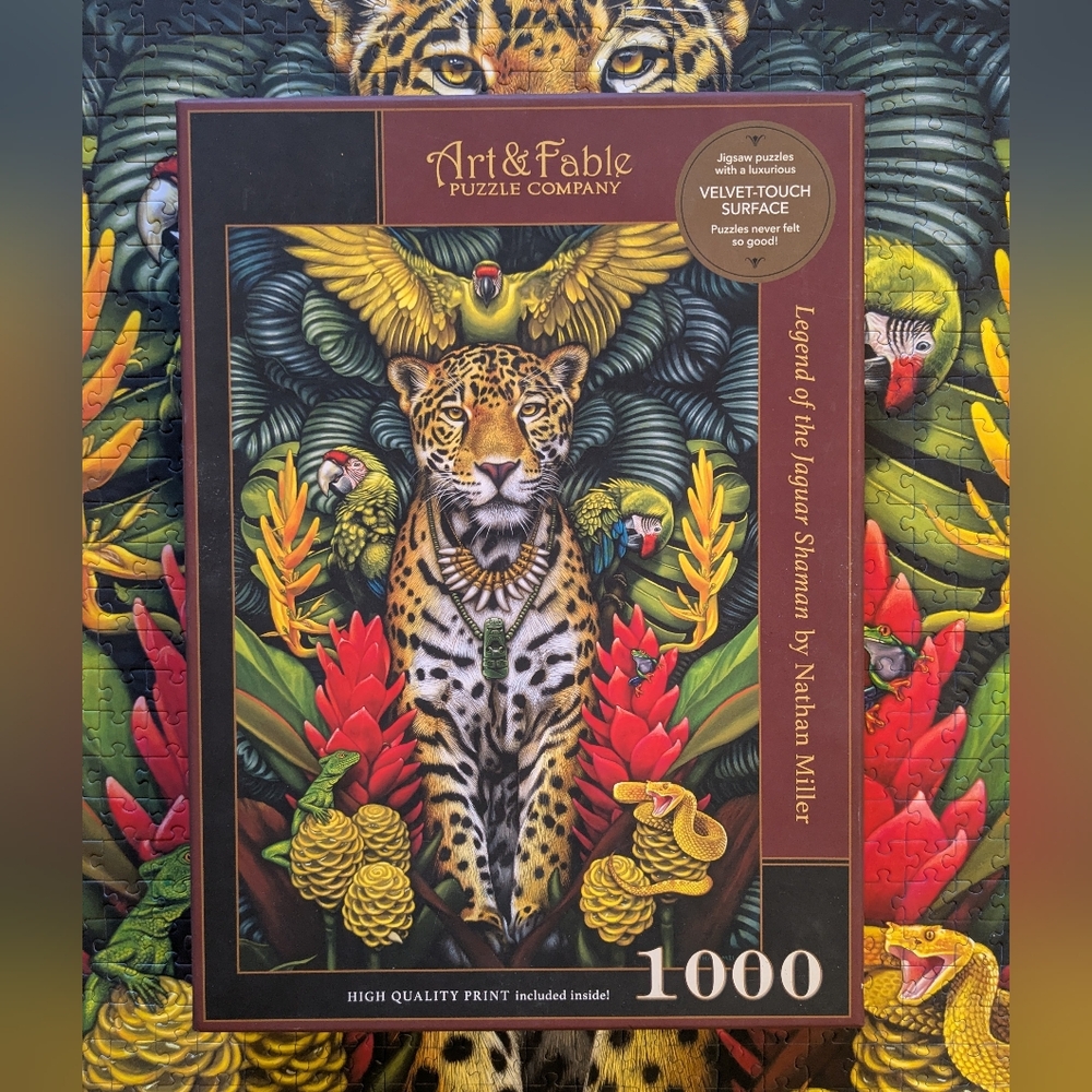 Art & Fable 1000 Piece Puzzle - Legend of the Jaguar Shaman